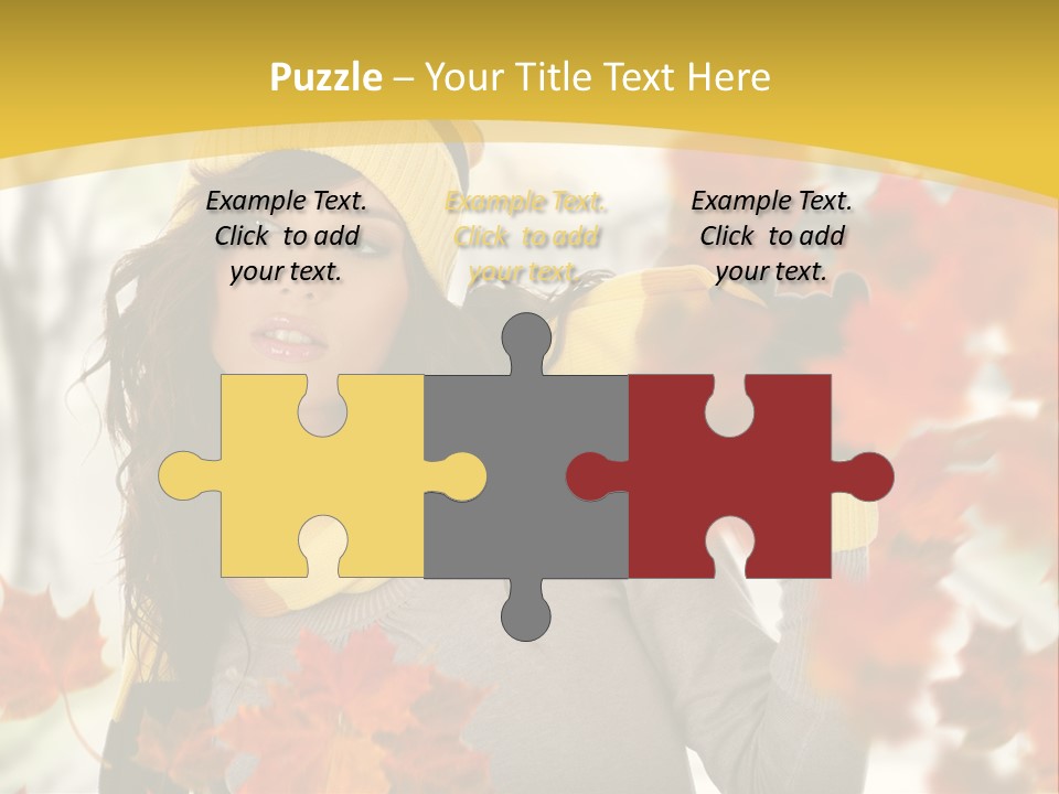 Face Model Season PowerPoint Template