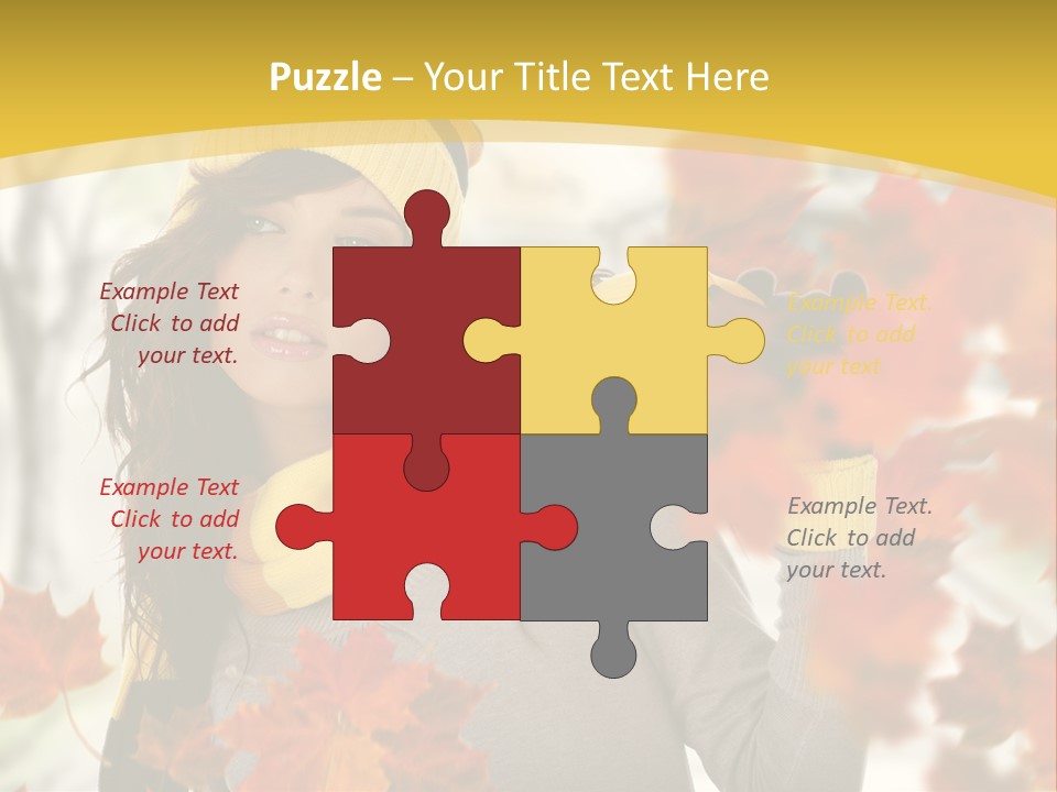 Face Model Season PowerPoint Template