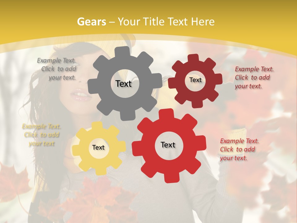 Face Model Season PowerPoint Template