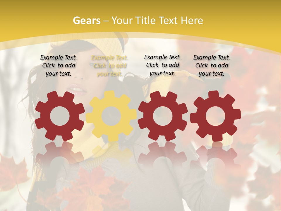 Face Model Season PowerPoint Template