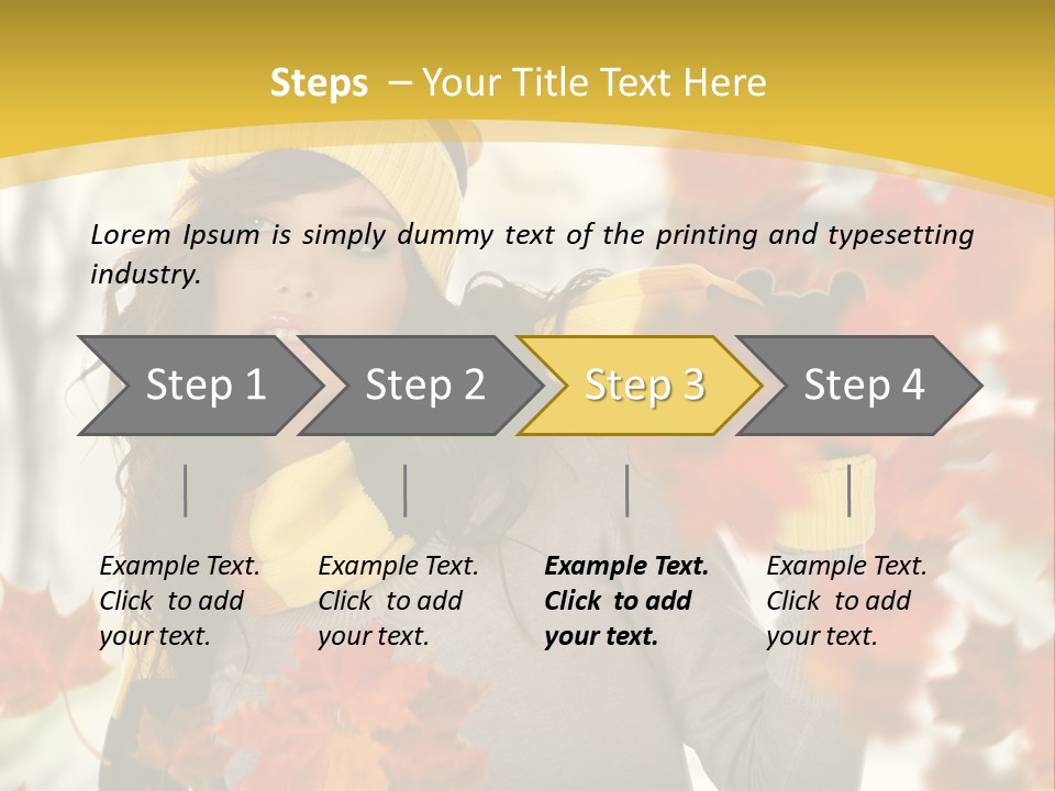 Face Model Season PowerPoint Template