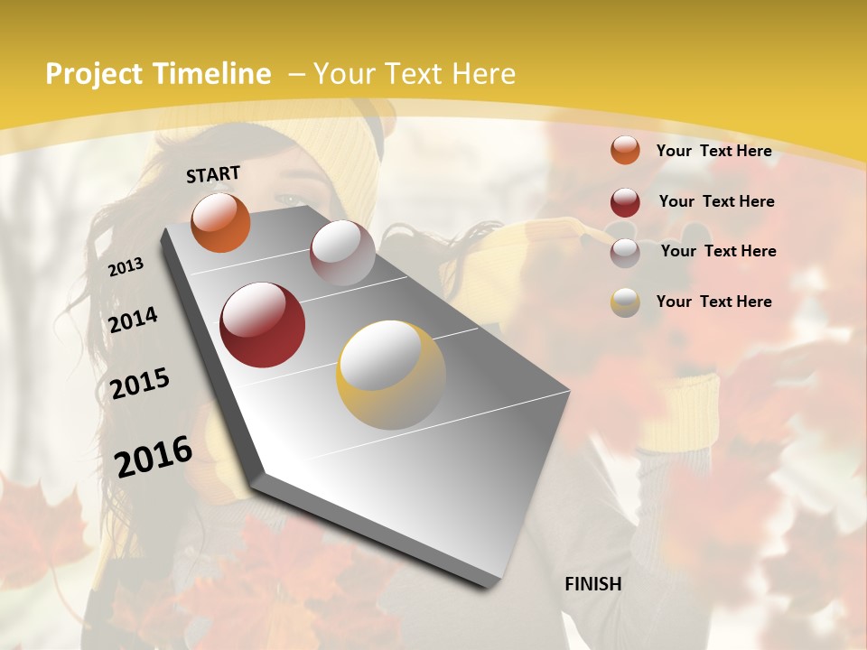 Face Model Season PowerPoint Template