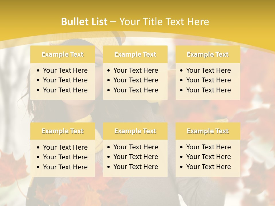 Face Model Season PowerPoint Template