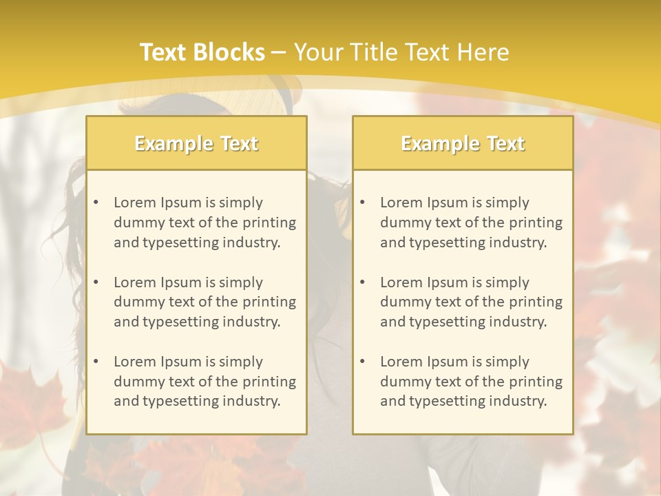 Face Model Season PowerPoint Template