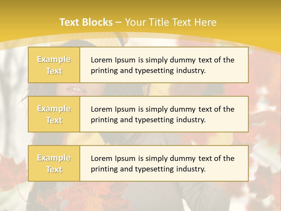 Face Model Season PowerPoint Template
