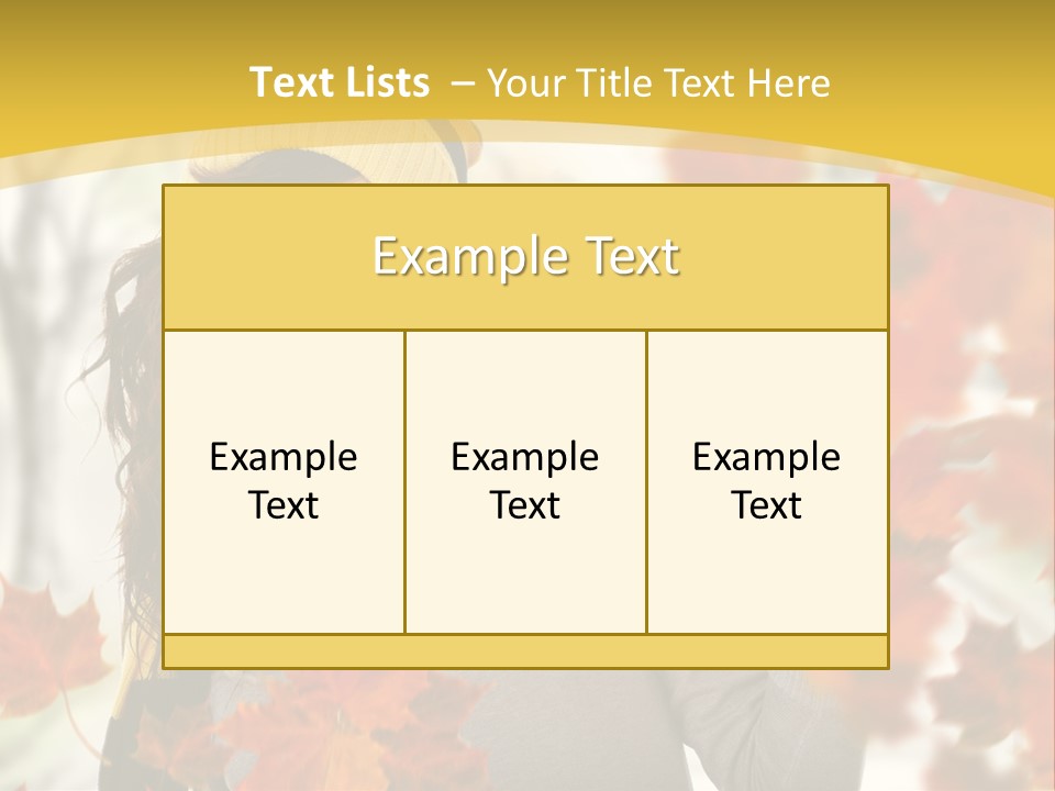 Face Model Season PowerPoint Template