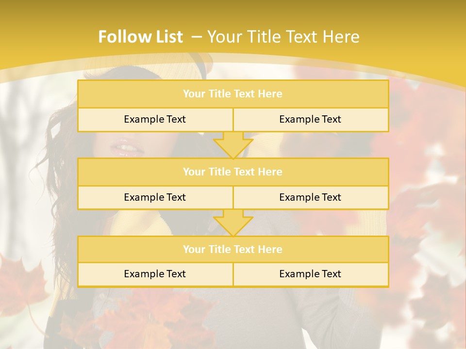 Face Model Season PowerPoint Template