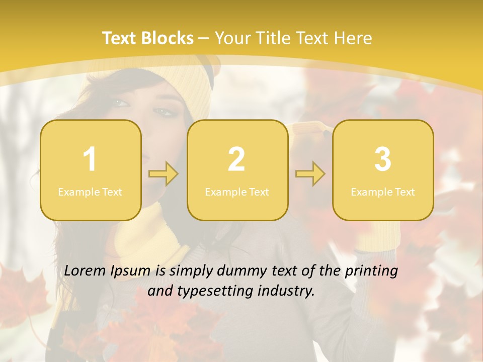 Face Model Season PowerPoint Template