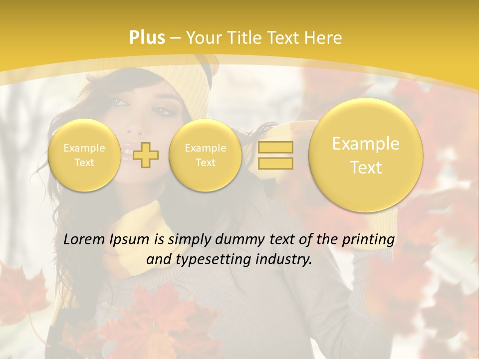 Face Model Season PowerPoint Template