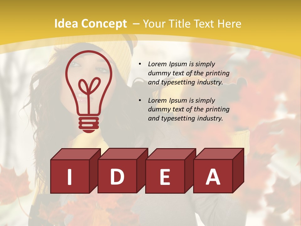 Face Model Season PowerPoint Template