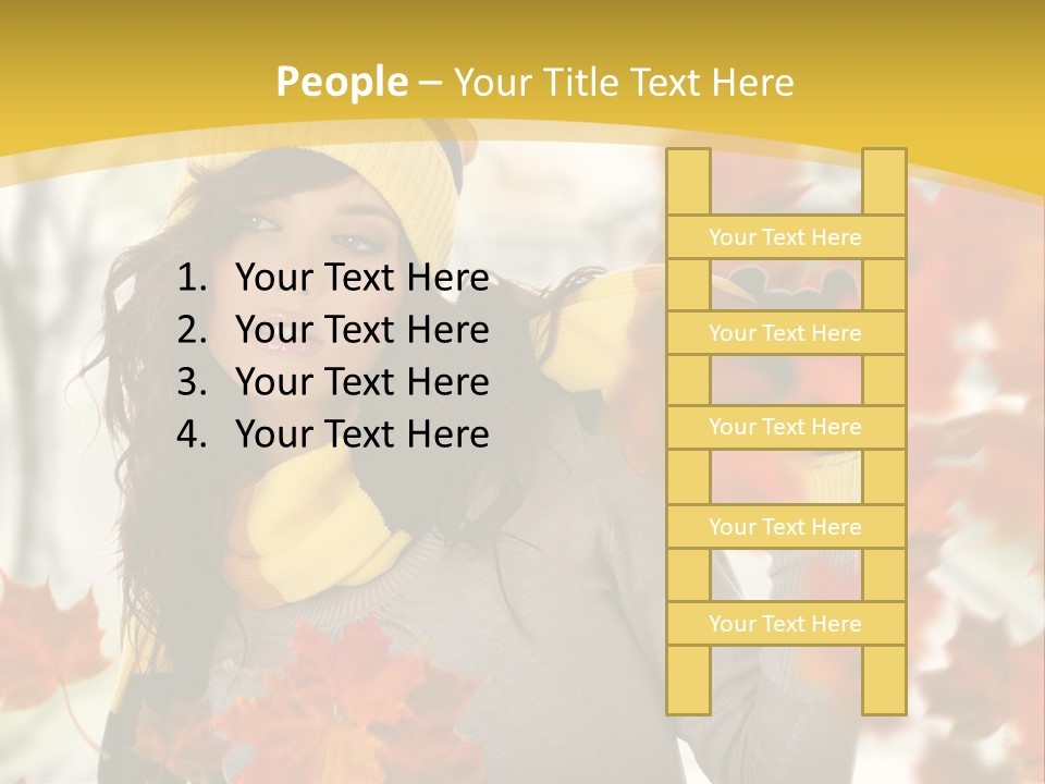 Face Model Season PowerPoint Template