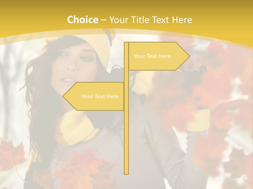 Face Model Season PowerPoint Template