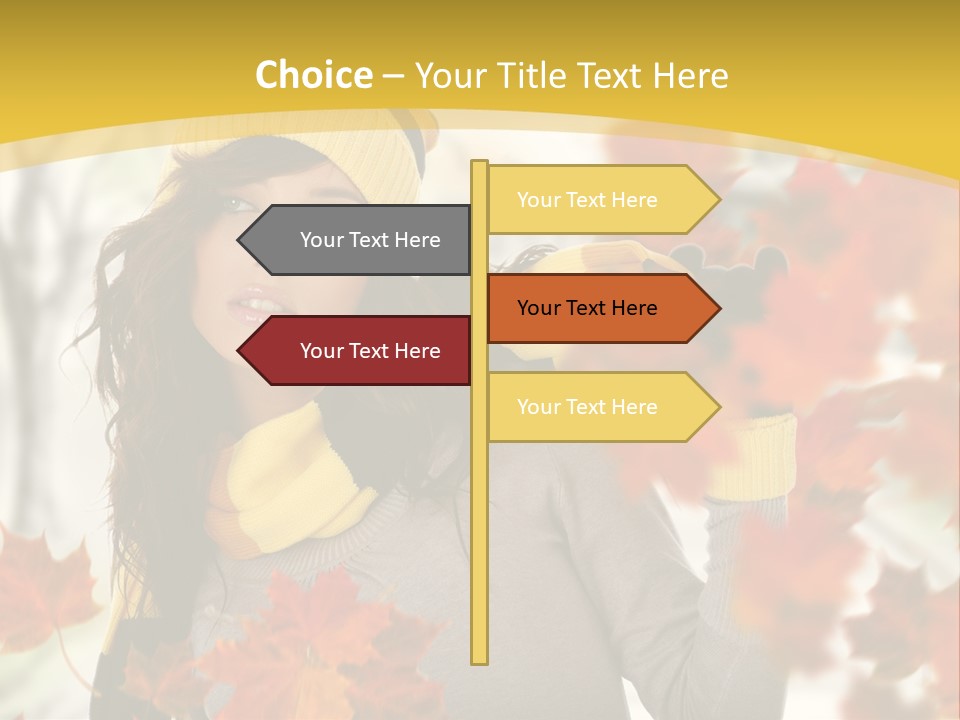Face Model Season PowerPoint Template