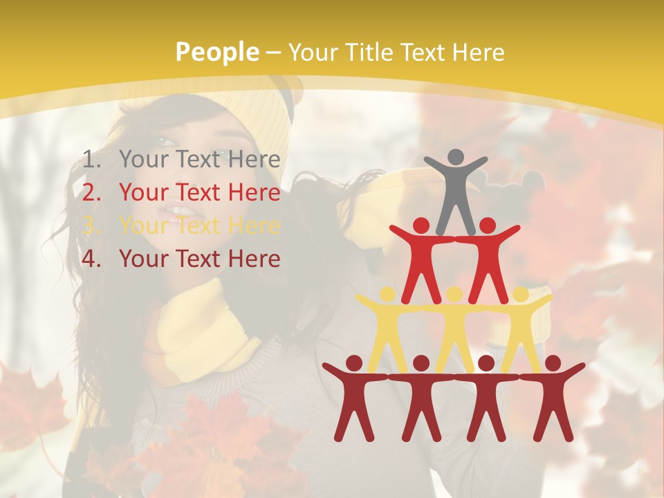 Face Model Season PowerPoint Template