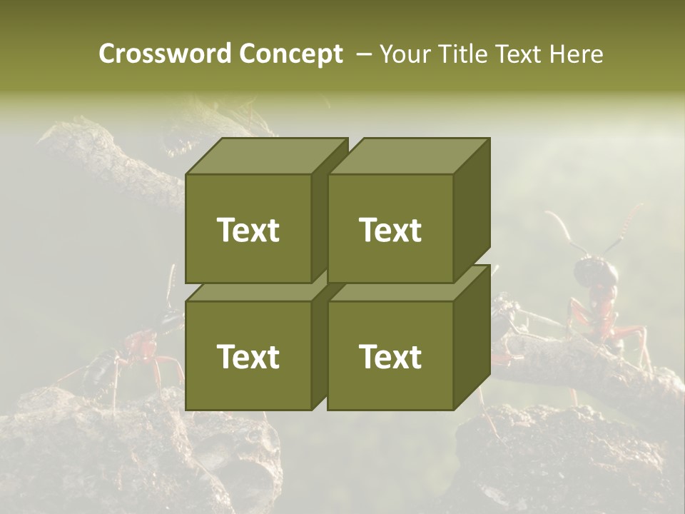Tree Ant Anthill PowerPoint Template