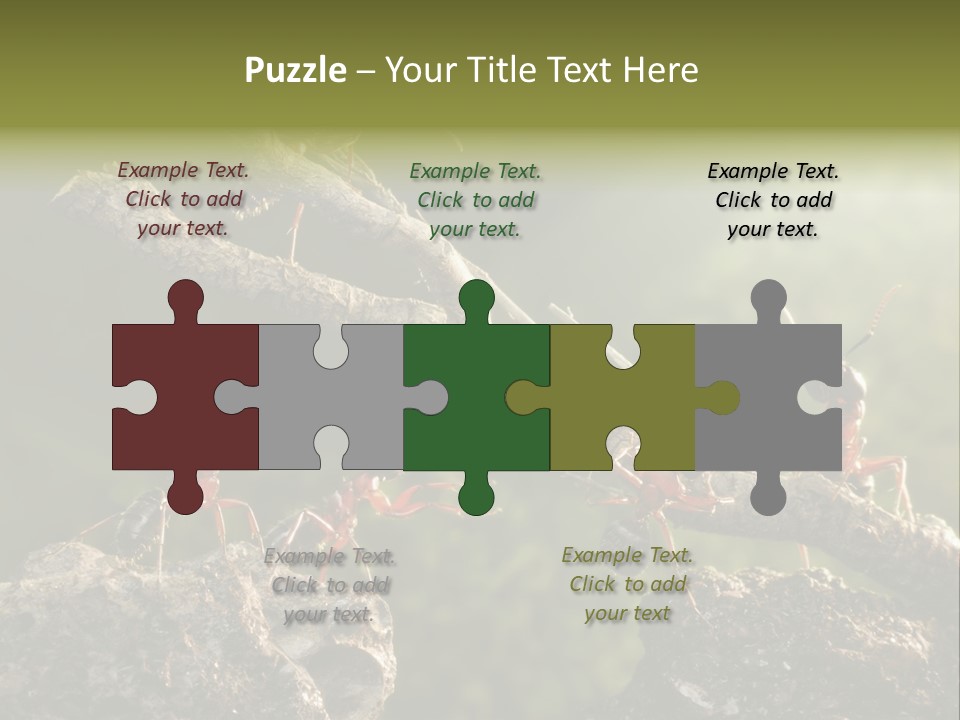 Tree Ant Anthill PowerPoint Template