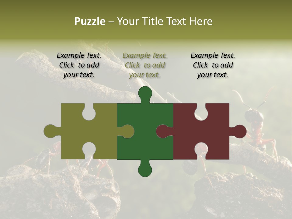 Tree Ant Anthill PowerPoint Template