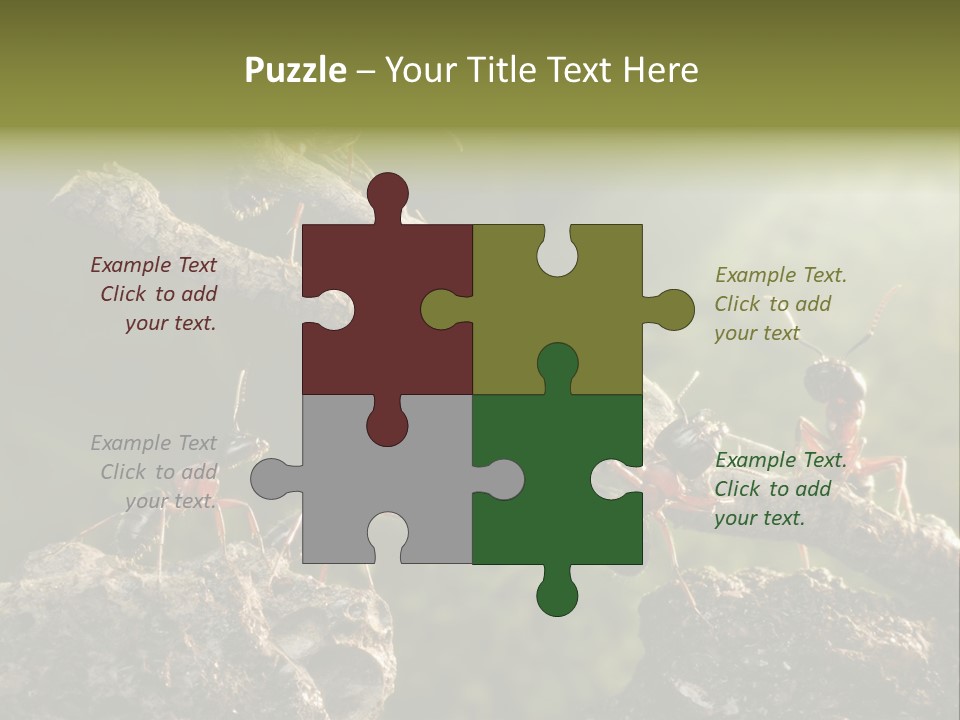 Tree Ant Anthill PowerPoint Template