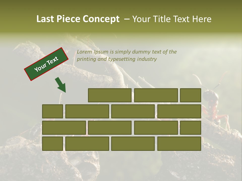 Tree Ant Anthill PowerPoint Template