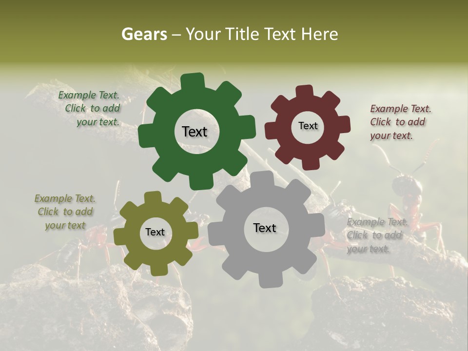 Tree Ant Anthill PowerPoint Template