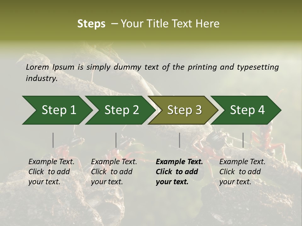 Tree Ant Anthill PowerPoint Template