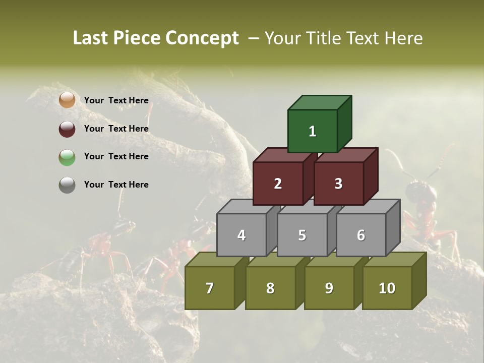 Tree Ant Anthill PowerPoint Template