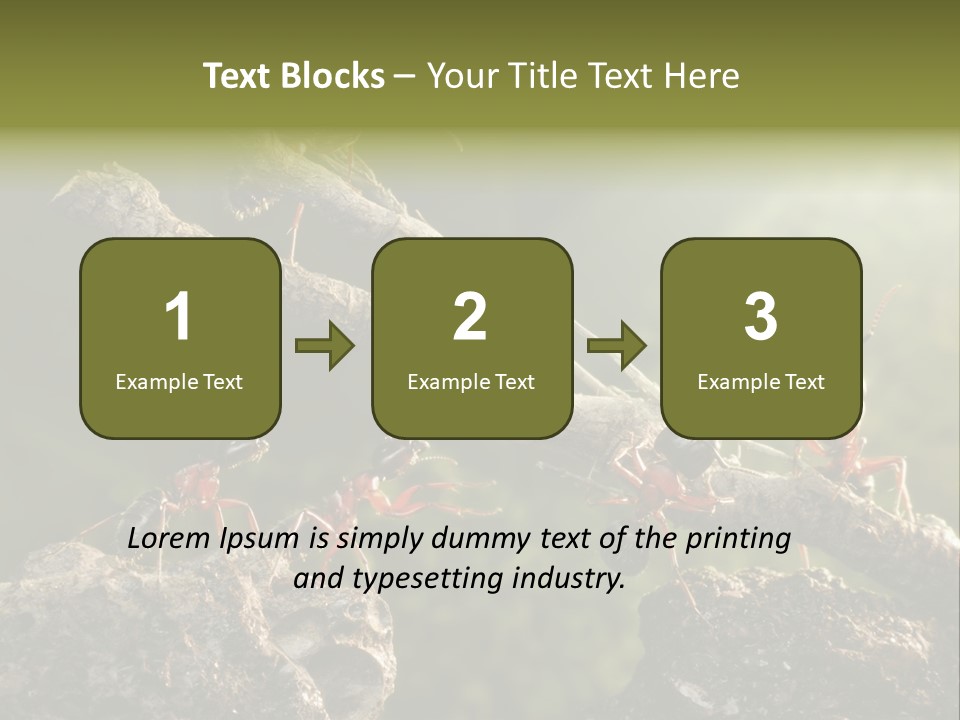 Tree Ant Anthill PowerPoint Template