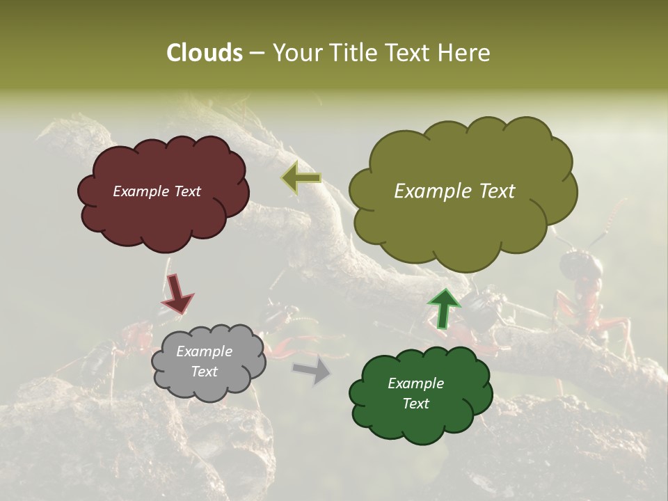 Tree Ant Anthill PowerPoint Template