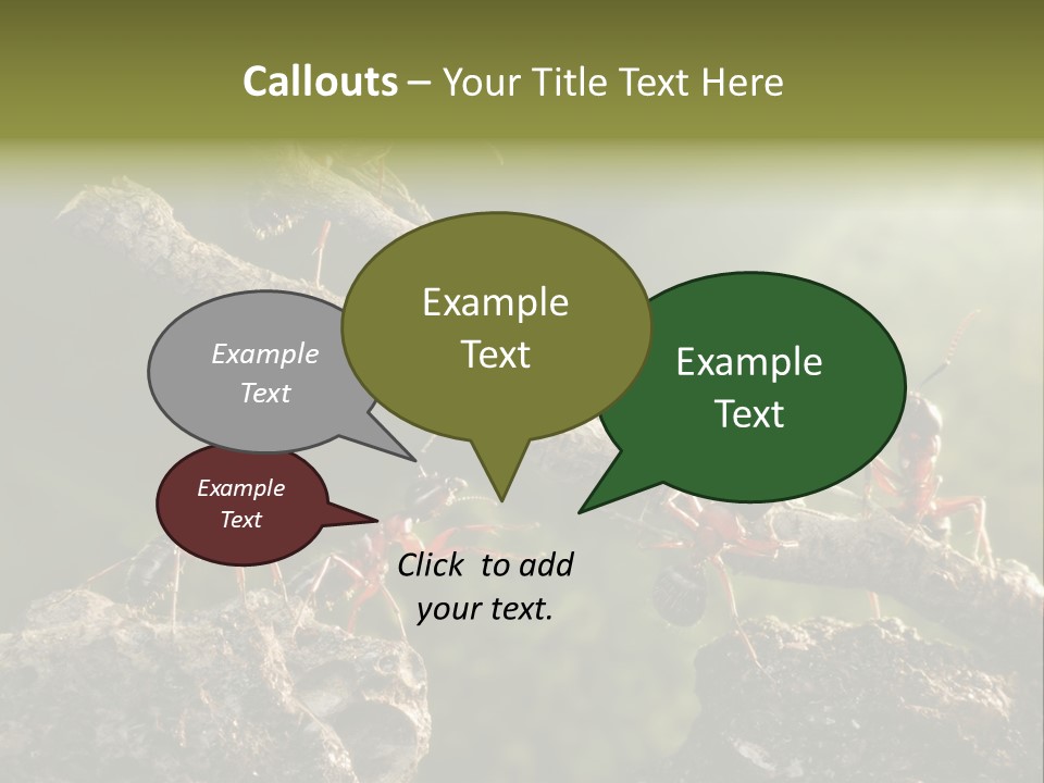 Tree Ant Anthill PowerPoint Template