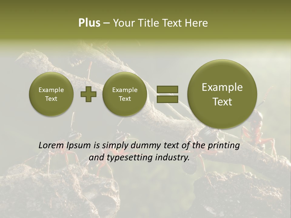 Tree Ant Anthill PowerPoint Template