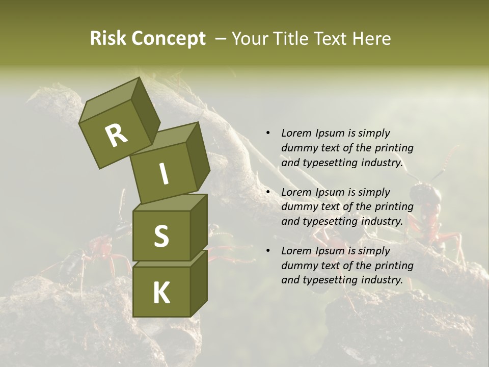 Tree Ant Anthill PowerPoint Template