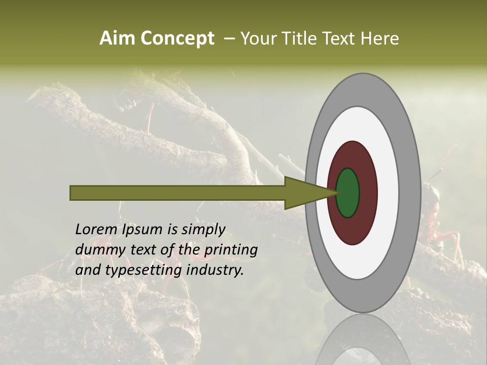 Tree Ant Anthill PowerPoint Template