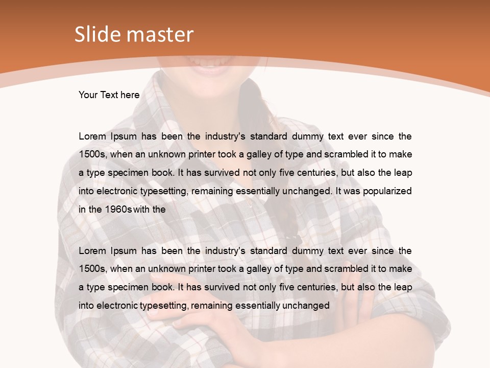 Business Smile Workman PowerPoint Template