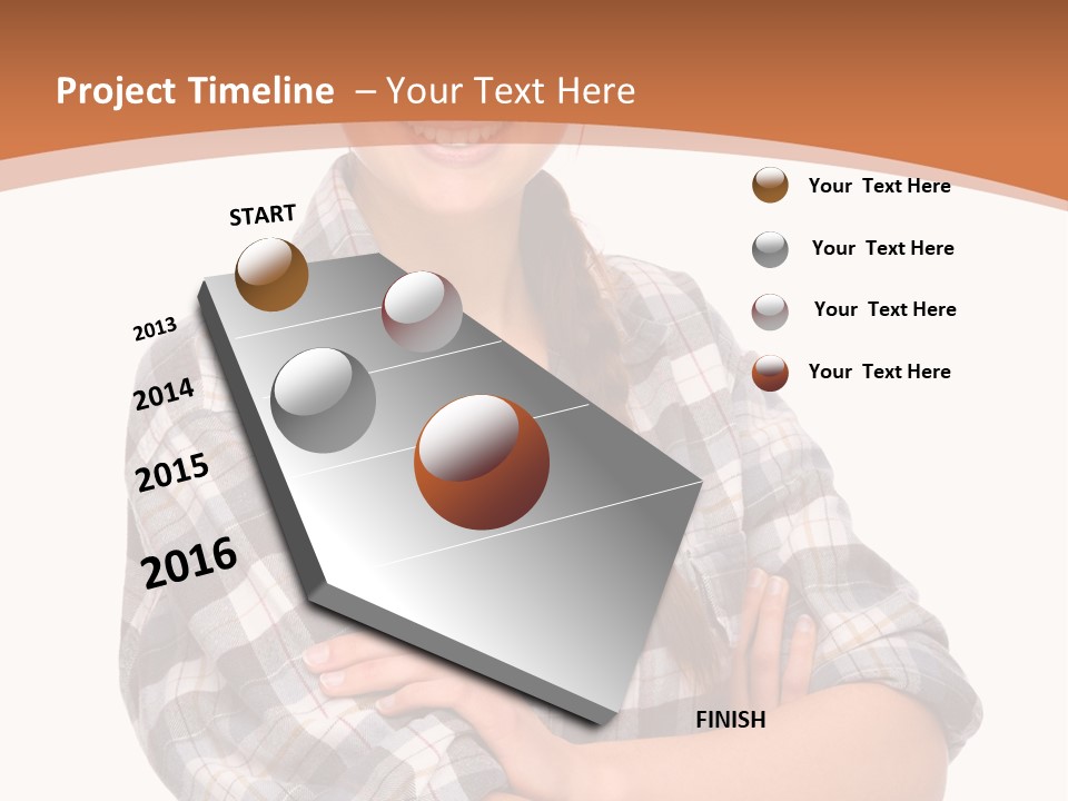 Business Smile Workman PowerPoint Template