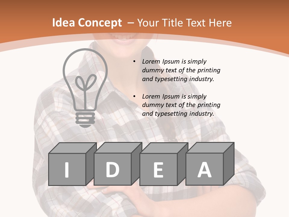 Business Smile Workman PowerPoint Template