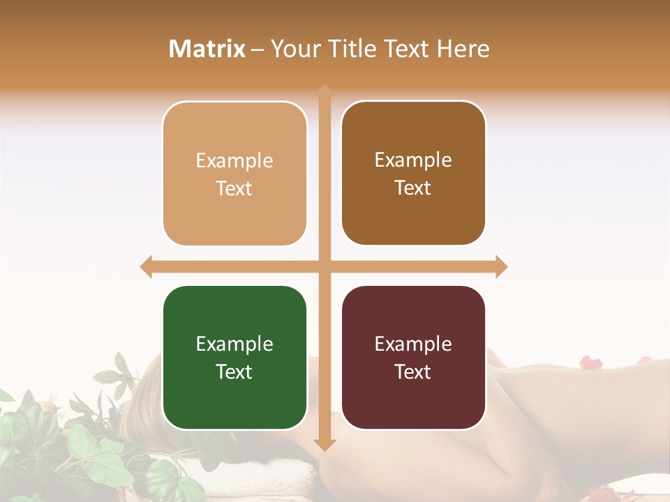 Blond Relaxing Body PowerPoint Template