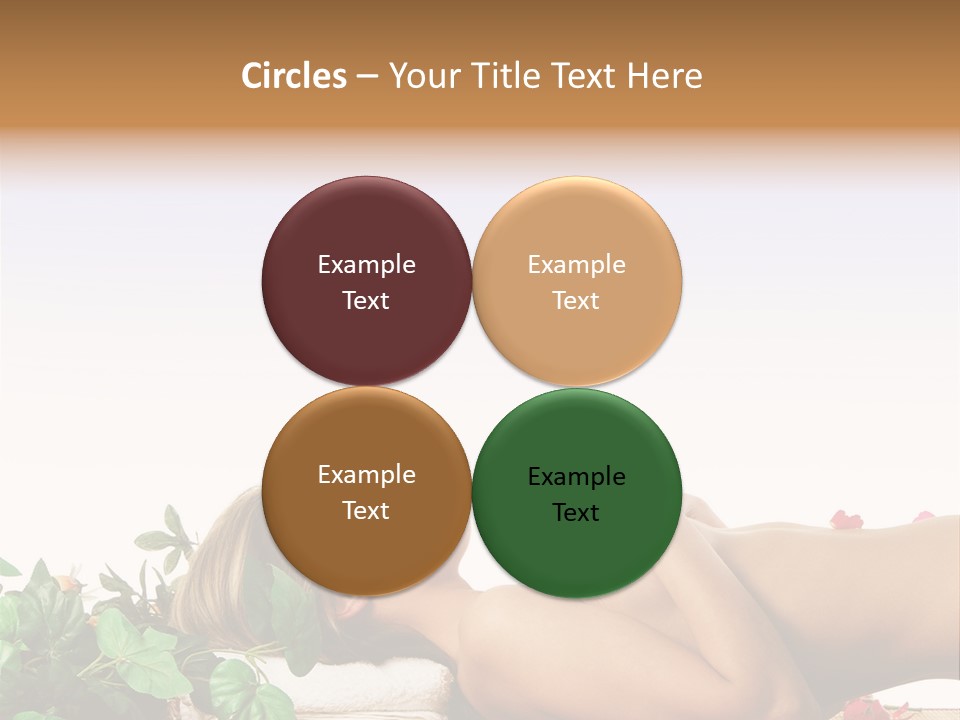 Blond Relaxing Body PowerPoint Template