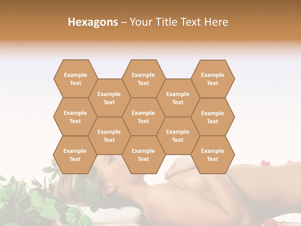 Blond Relaxing Body PowerPoint Template