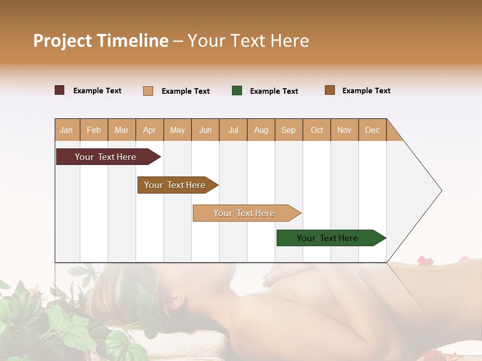 Blond Relaxing Body PowerPoint Template