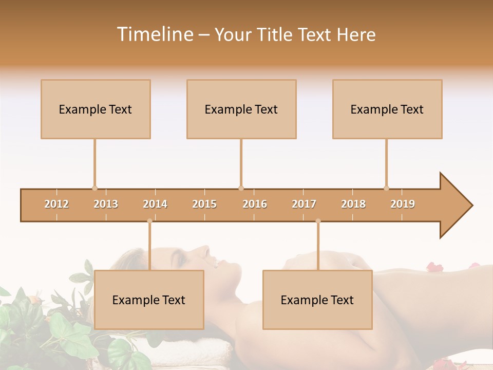 Blond Relaxing Body PowerPoint Template