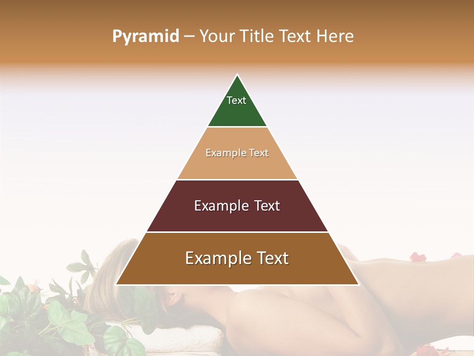 Blond Relaxing Body PowerPoint Template