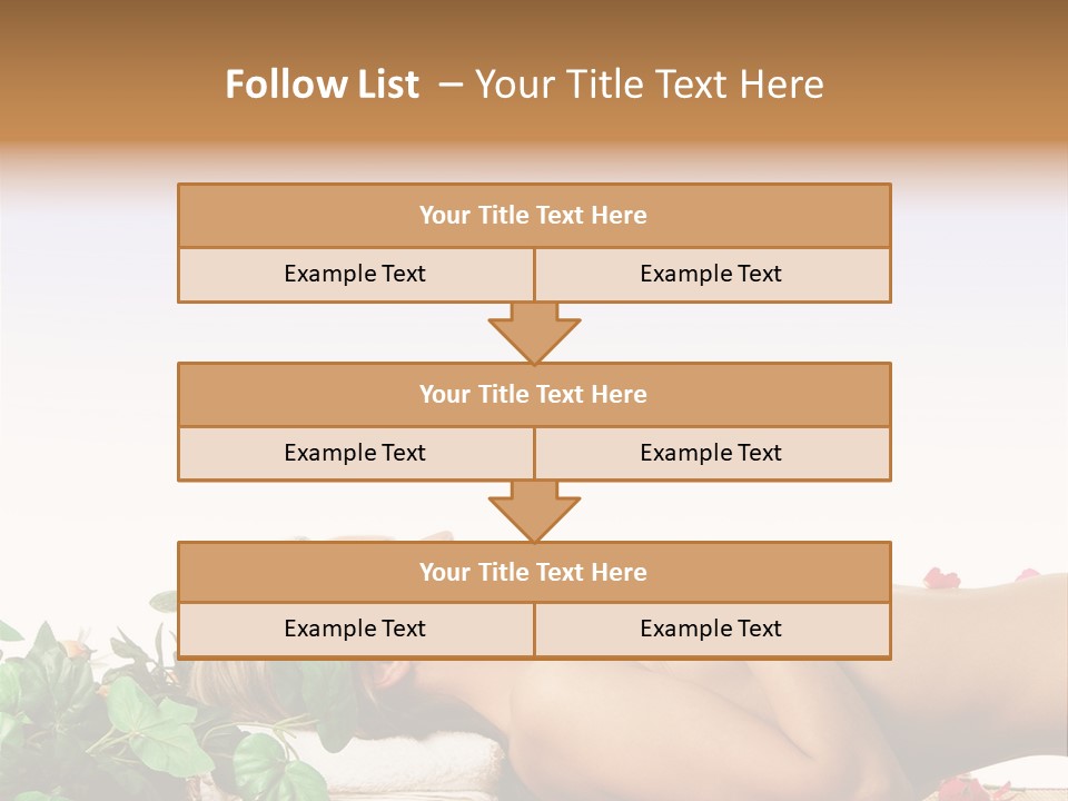 Blond Relaxing Body PowerPoint Template