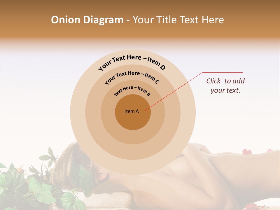 Blond Relaxing Body PowerPoint Template