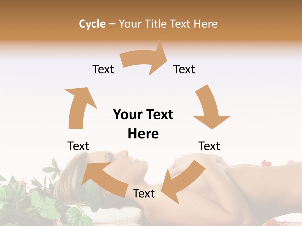 Blond Relaxing Body PowerPoint Template