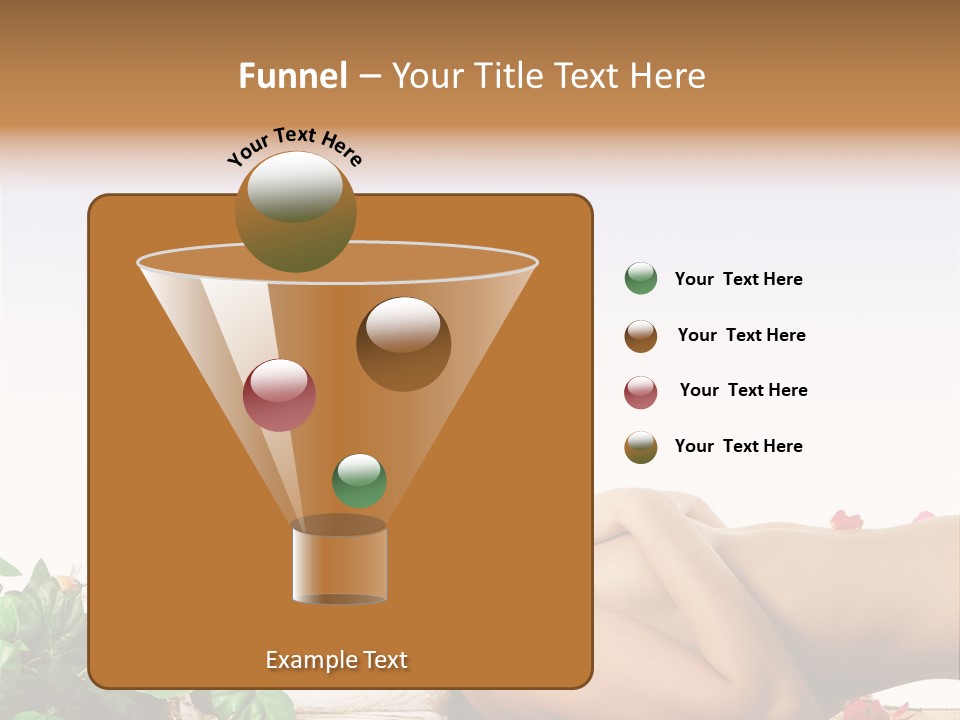 Blond Relaxing Body PowerPoint Template