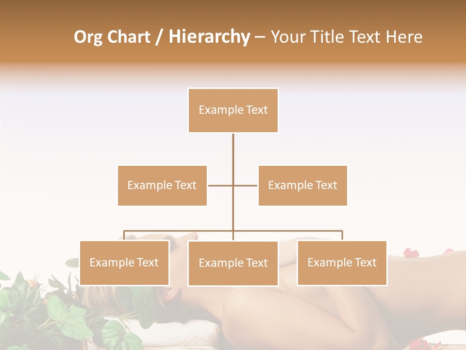 Blond Relaxing Body PowerPoint Template