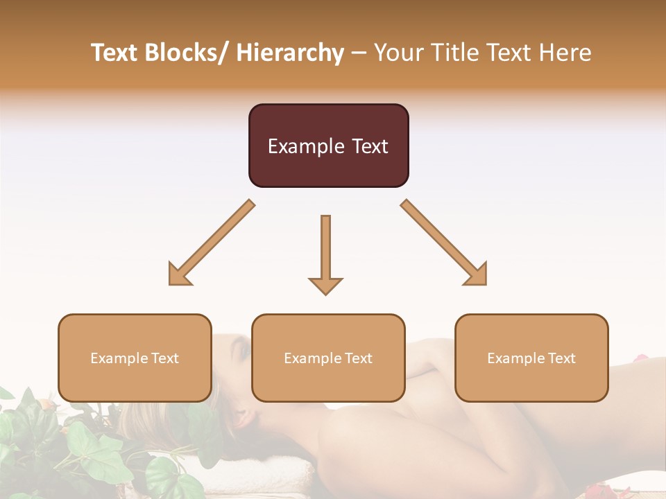 Blond Relaxing Body PowerPoint Template