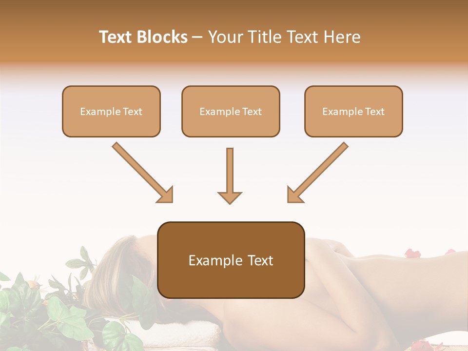 Blond Relaxing Body PowerPoint Template