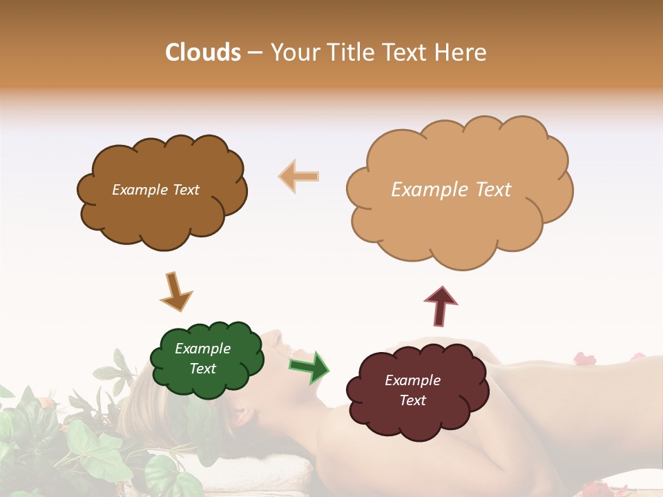 Blond Relaxing Body PowerPoint Template