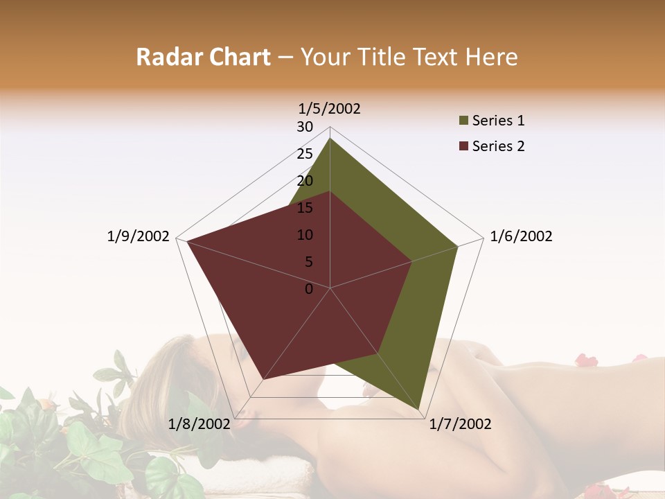 Blond Relaxing Body PowerPoint Template